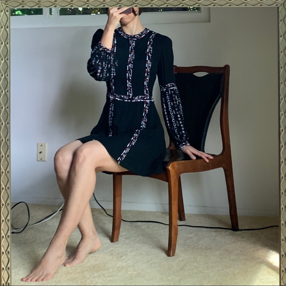 Boho-ish Black mini dress I bought at plant blue